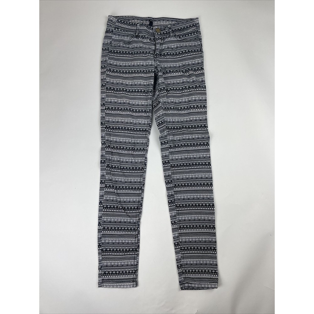 H&M Printed Skinny Pants - Size 4 - Trendy Fashion, Excellent Condition